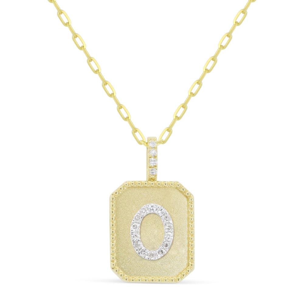 Beautiful Hand Crafted 14K Yellow Gold  Yellow Gold And Diamond Milano Collection Pendant