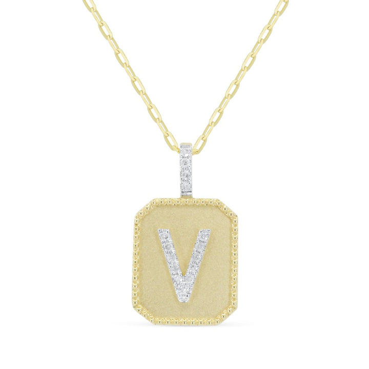 Beautiful Hand Crafted 14K Yellow Gold  Yellow Gold And Diamond Milano Collection Pendant