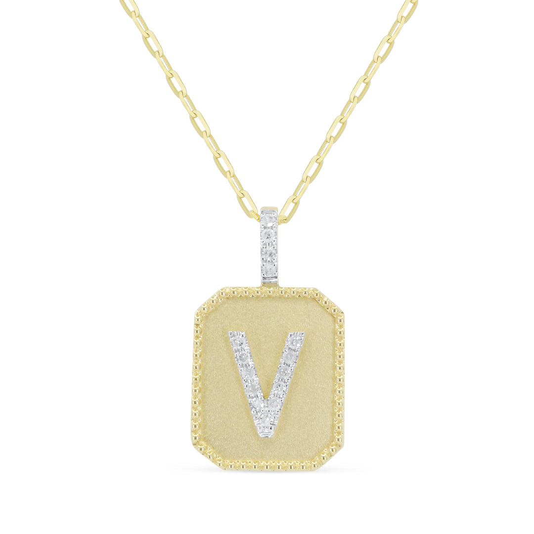 Beautiful Hand Crafted 14K Yellow Gold  Yellow Gold And Diamond Milano Collection Pendant