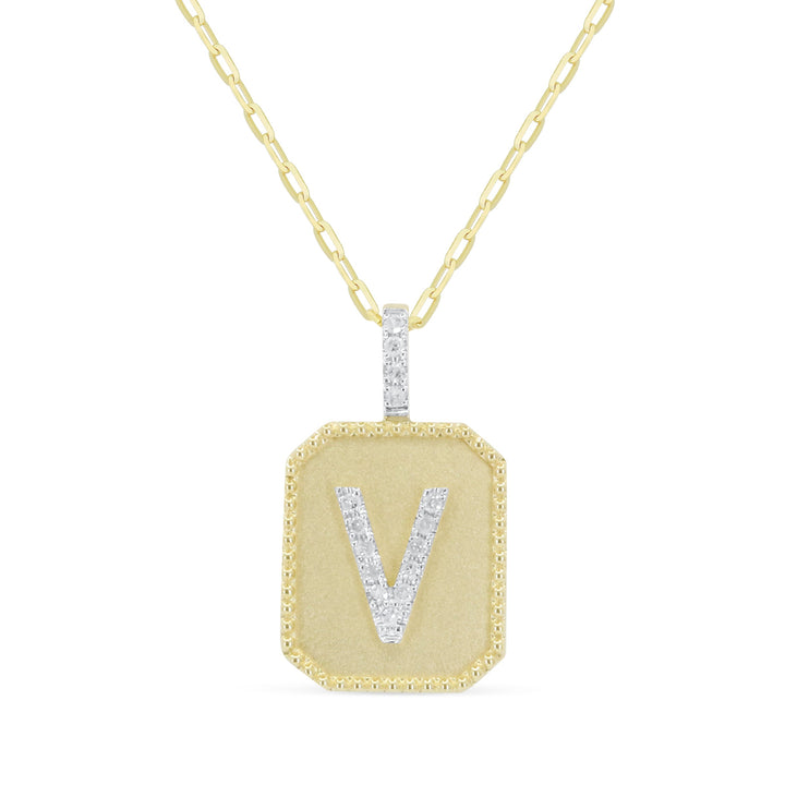 Beautiful Hand Crafted 14K Yellow Gold  Yellow Gold And Diamond Milano Collection Pendant