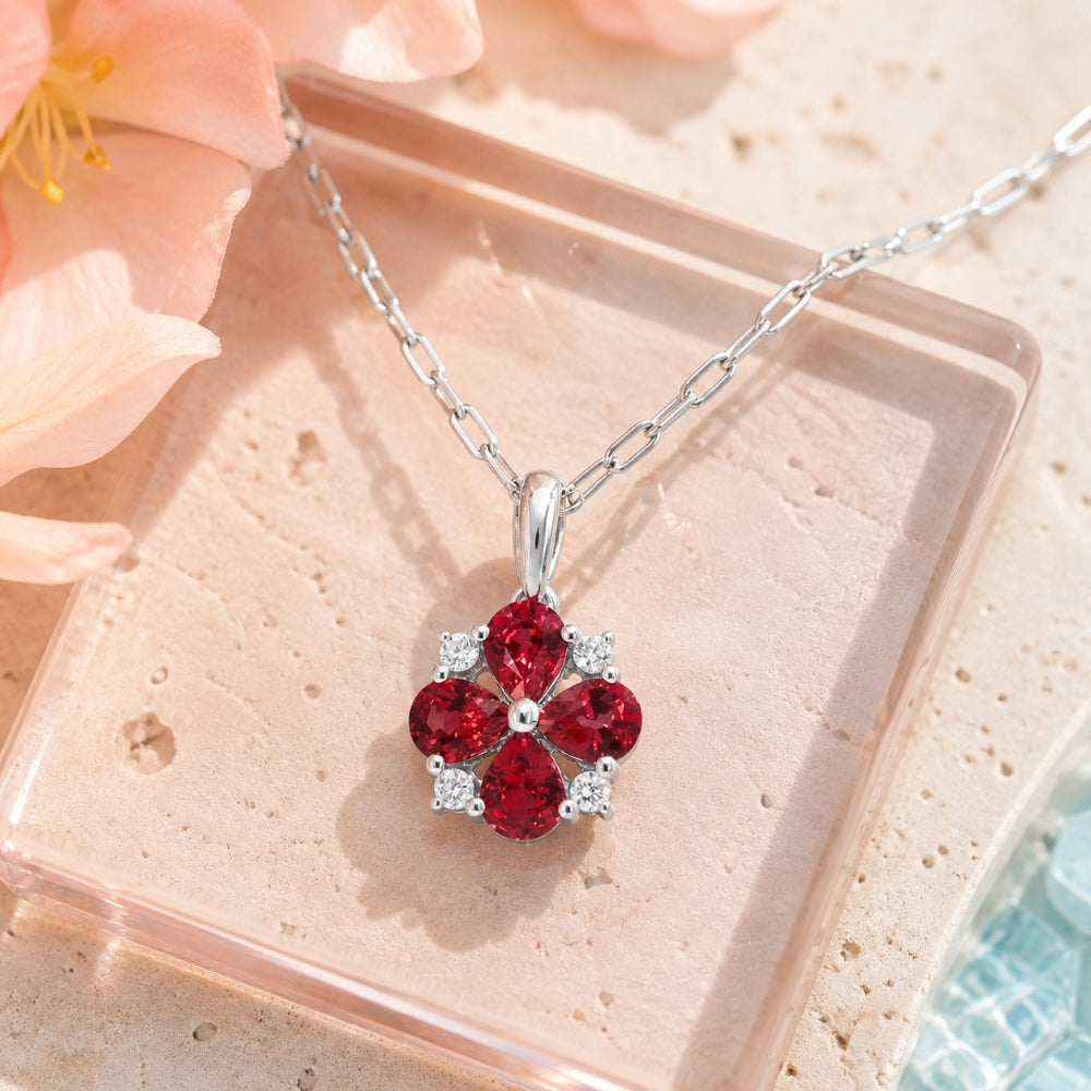N2020 - 14K Gold Flower Pendant