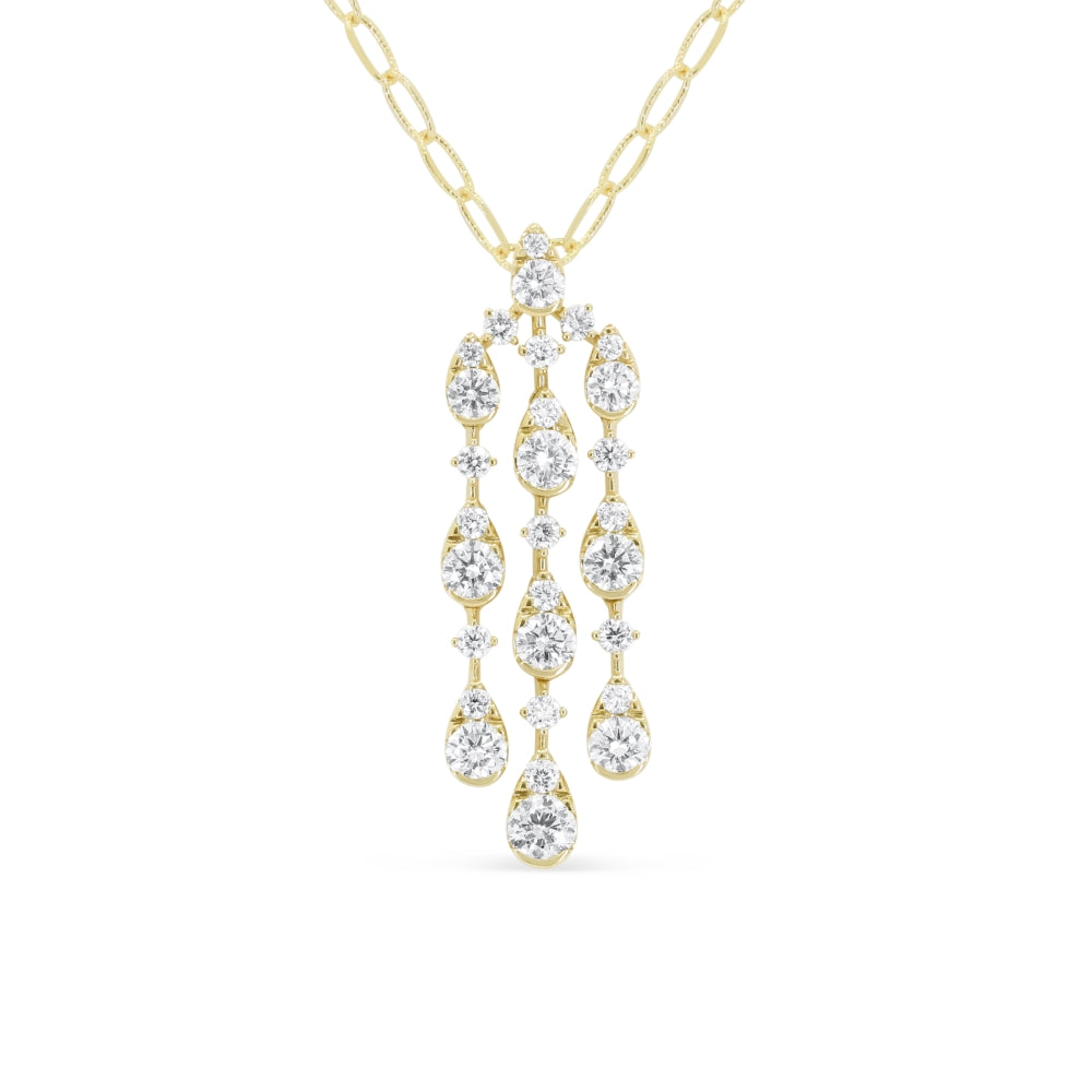 Madison L 14K Yellow Gold Diamond Necklace - style N2044Y