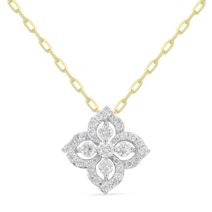 Madison L 14K Yellow Gold Diamond Pendant - style N2066Y