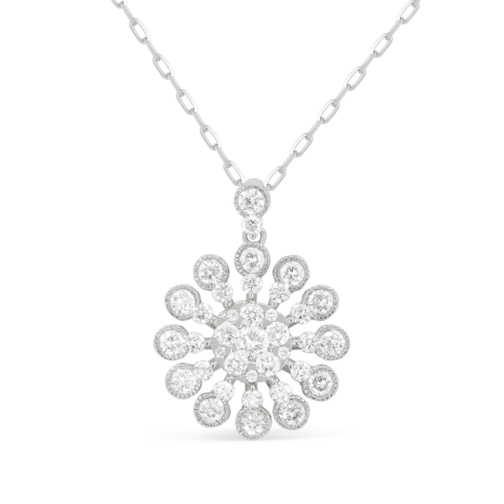Madison L 14K White Gold Diamond Pendant - style N2082W