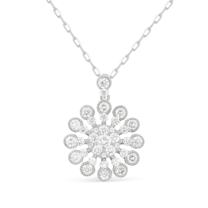Madison L 14K White Gold Diamond Pendant - style N2082W