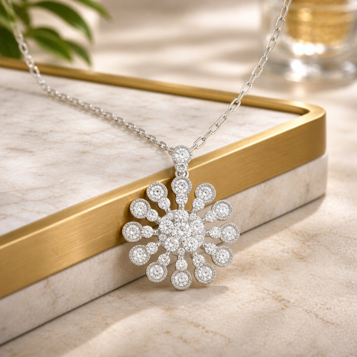 N2082 - 14K Gold Diamond Pendant