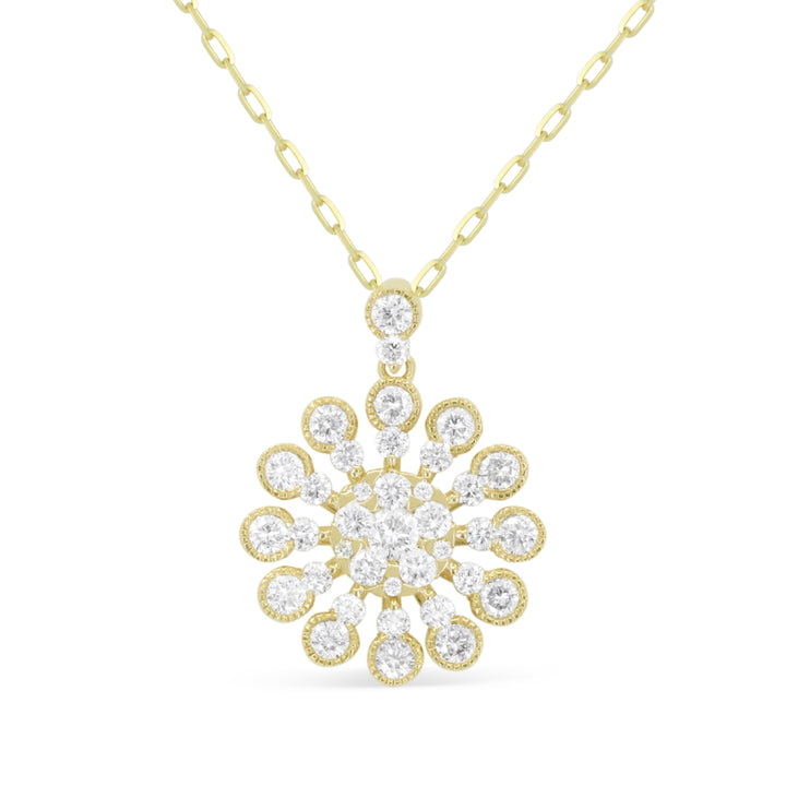 Madison L 14K Yellow Gold Diamond Pendant - style N2082Y