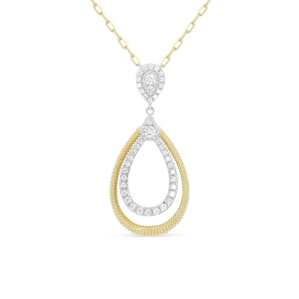 Madison L 14K Yellow Gold Diamond Pendant - style N2092WY