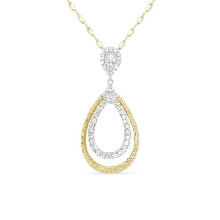 Madison L 14K Yellow Gold Diamond Pendant - style N2092WY