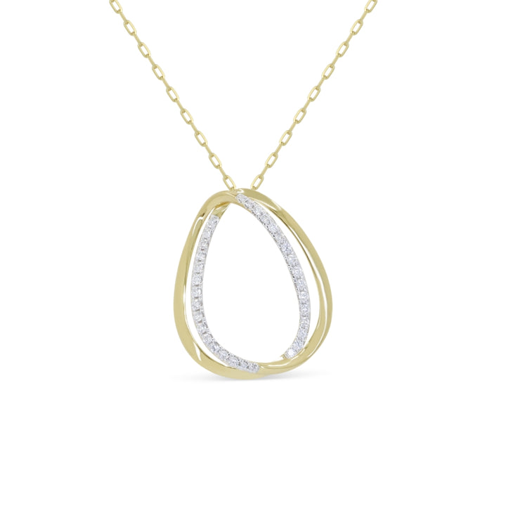 Madison L 14K Yellow Gold Diamond Pendant - style N2107Y