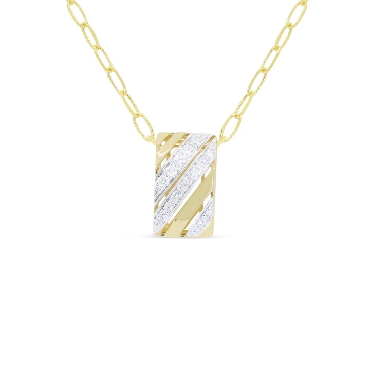 Madison L 14K Yellow Gold Diamond Pendant - style N2108Y