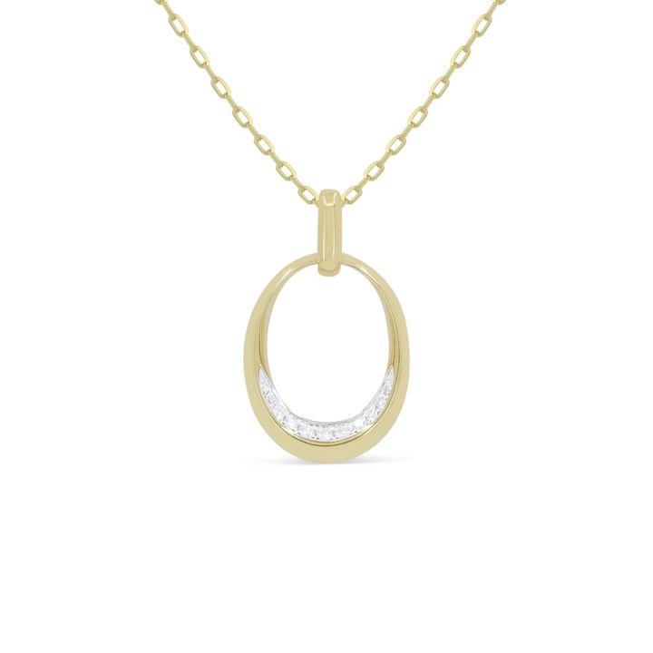 Madison L 14K Yellow Gold Diamond Pendant - style N2115Y