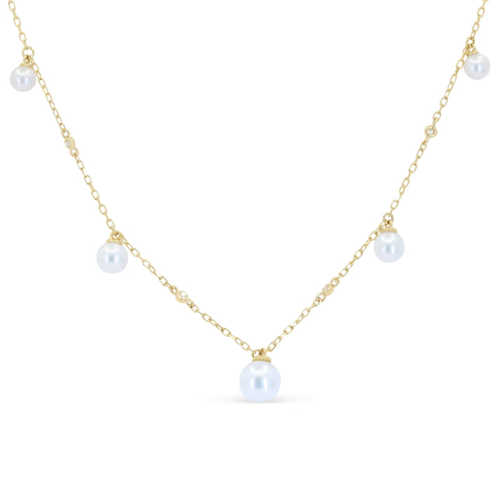 Madison L 14K Yellow Gold Pearl Necklace - style N2128PEY