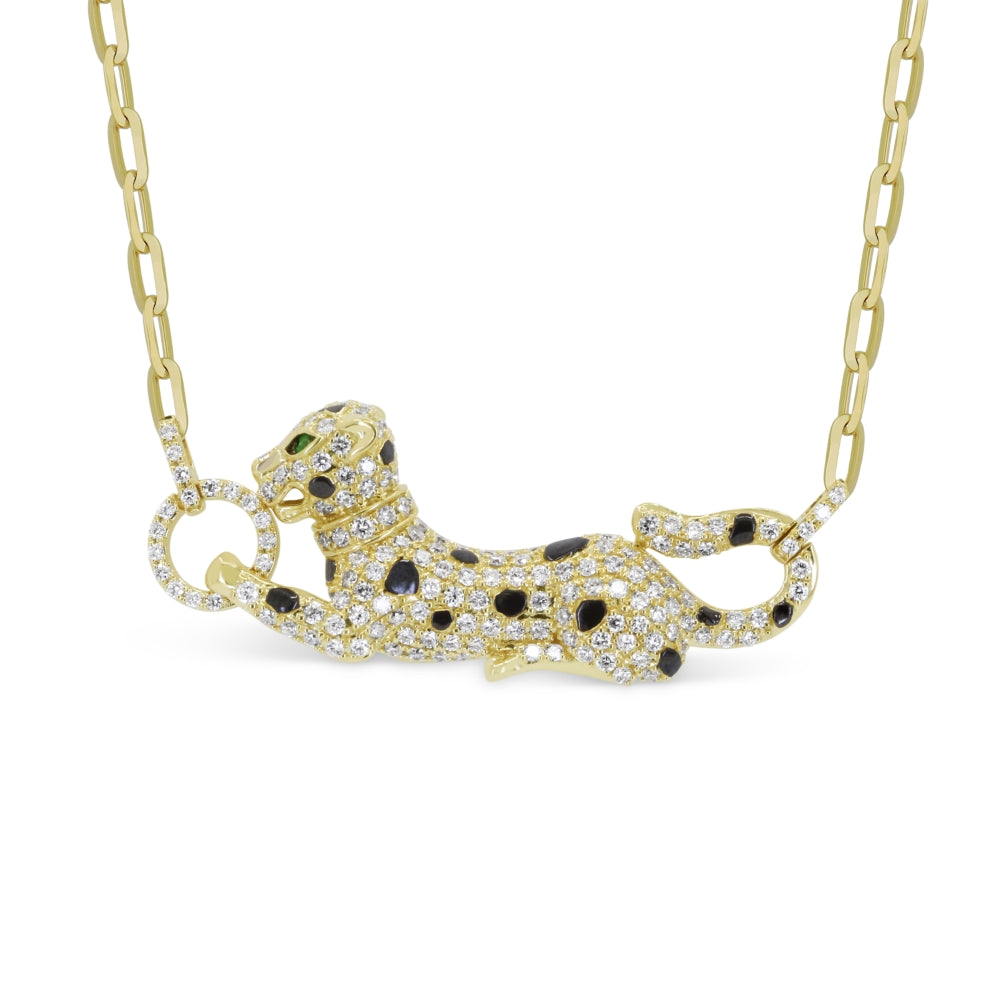 Madison L 14K Yellow Gold Diamond Necklace - style N2155Y