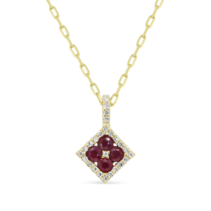 Madison L 14K Yellow Gold Ruby Pendant - style N2160RUY