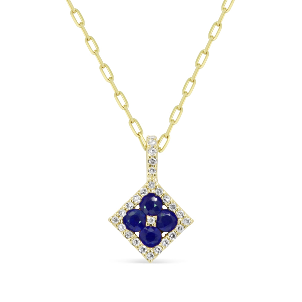 Madison L 14K Yellow Gold Sapphire Pendant - style N2160SAY