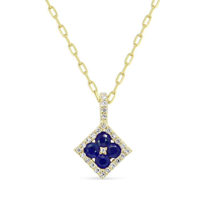 Madison L 14K Yellow Gold Sapphire Pendant - style N2160SAY