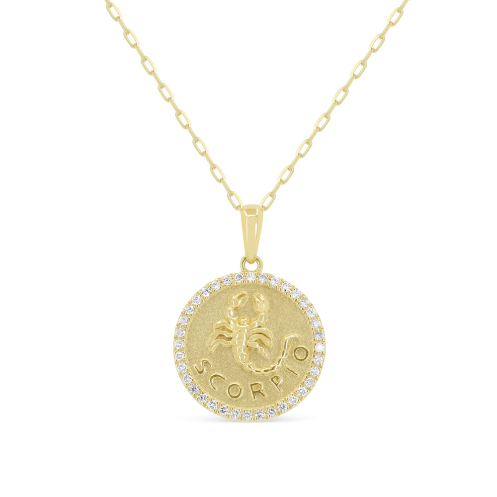 Madison L 14K Yellow Gold Diamond Necklace - style N2165Y