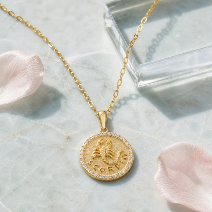 N2165 - 14K Yellow Gold Diamond Necklace