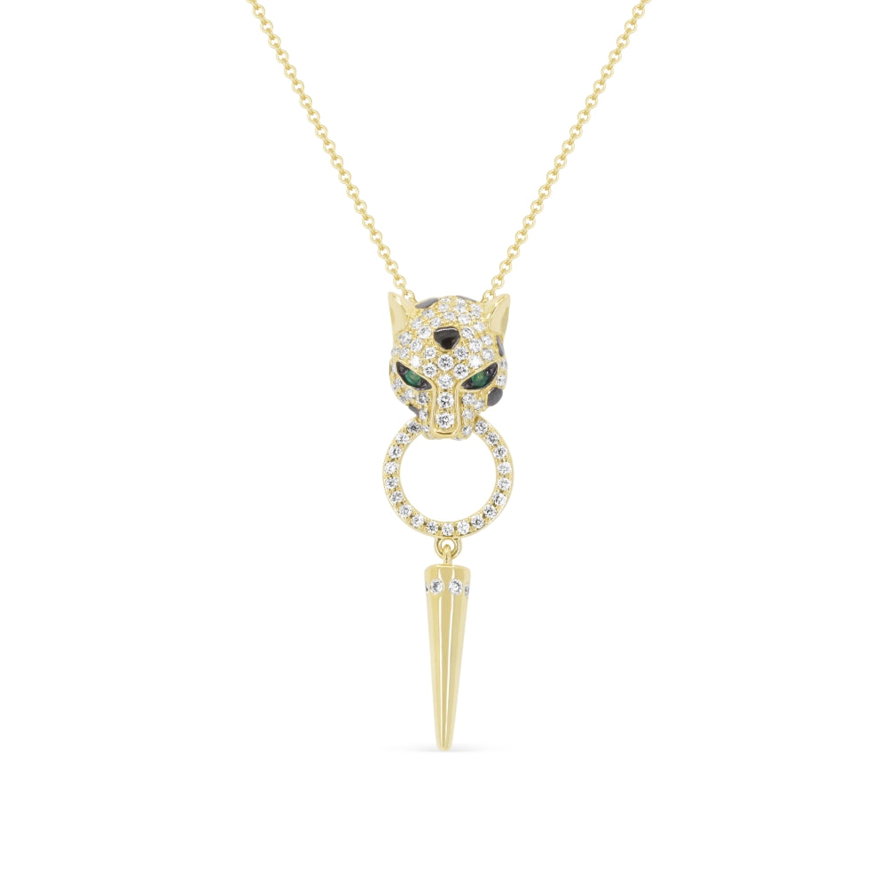 Madison L 14K Yellow Gold Emerald Pendant - style N2167EMY