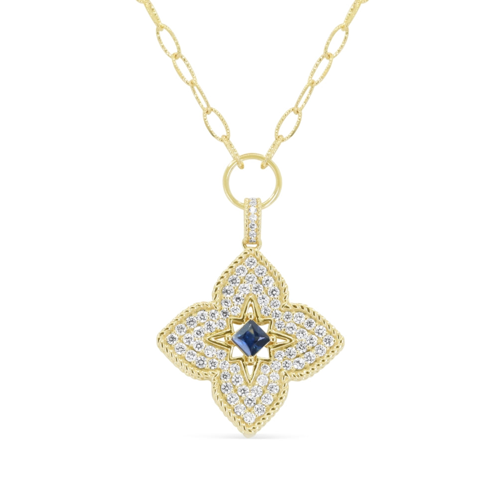 Madison L 14K Yellow Gold Sapphire Pendant - style N2170SAY
