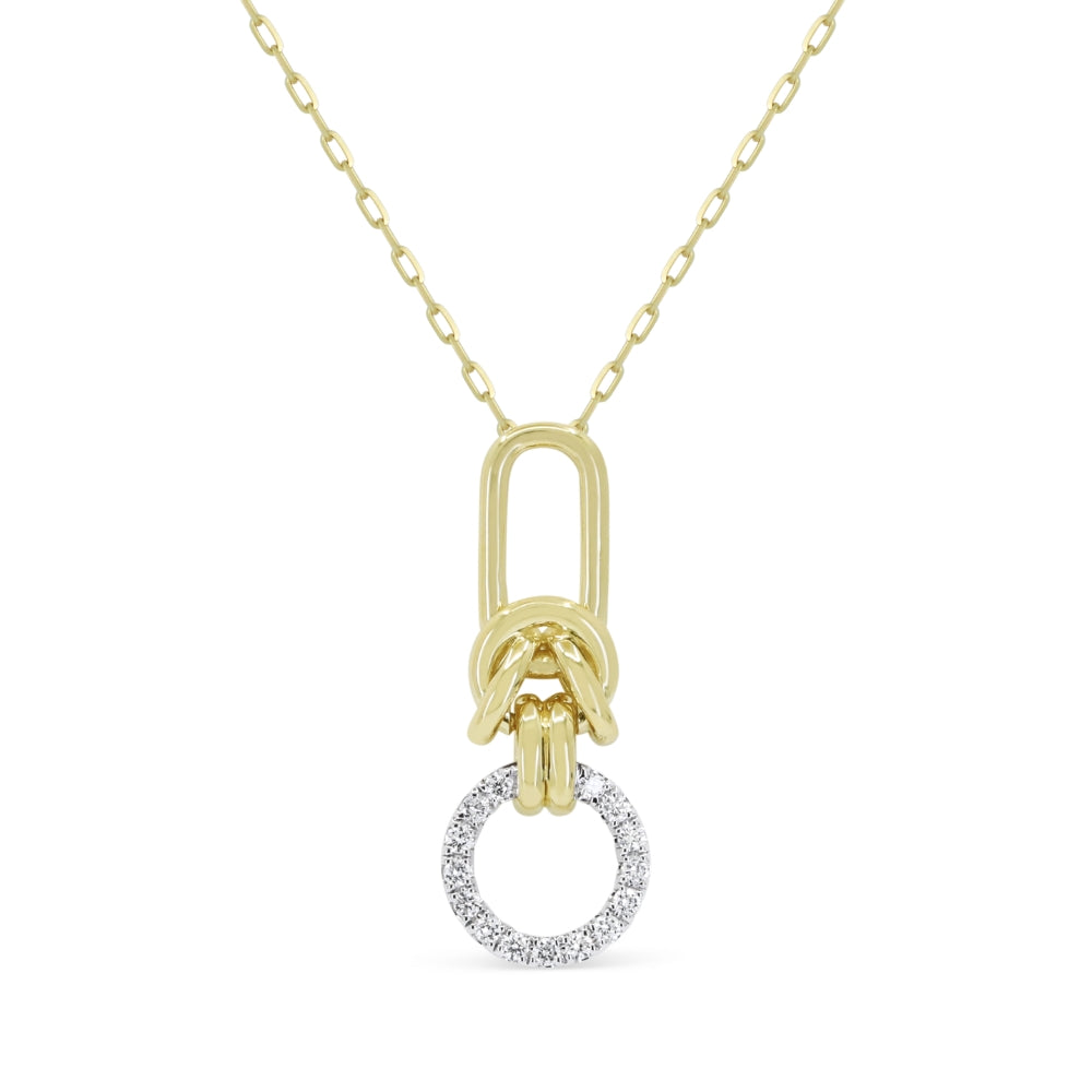 Madison L 14K Yellow Gold Diamond Pendant - style N2176Y