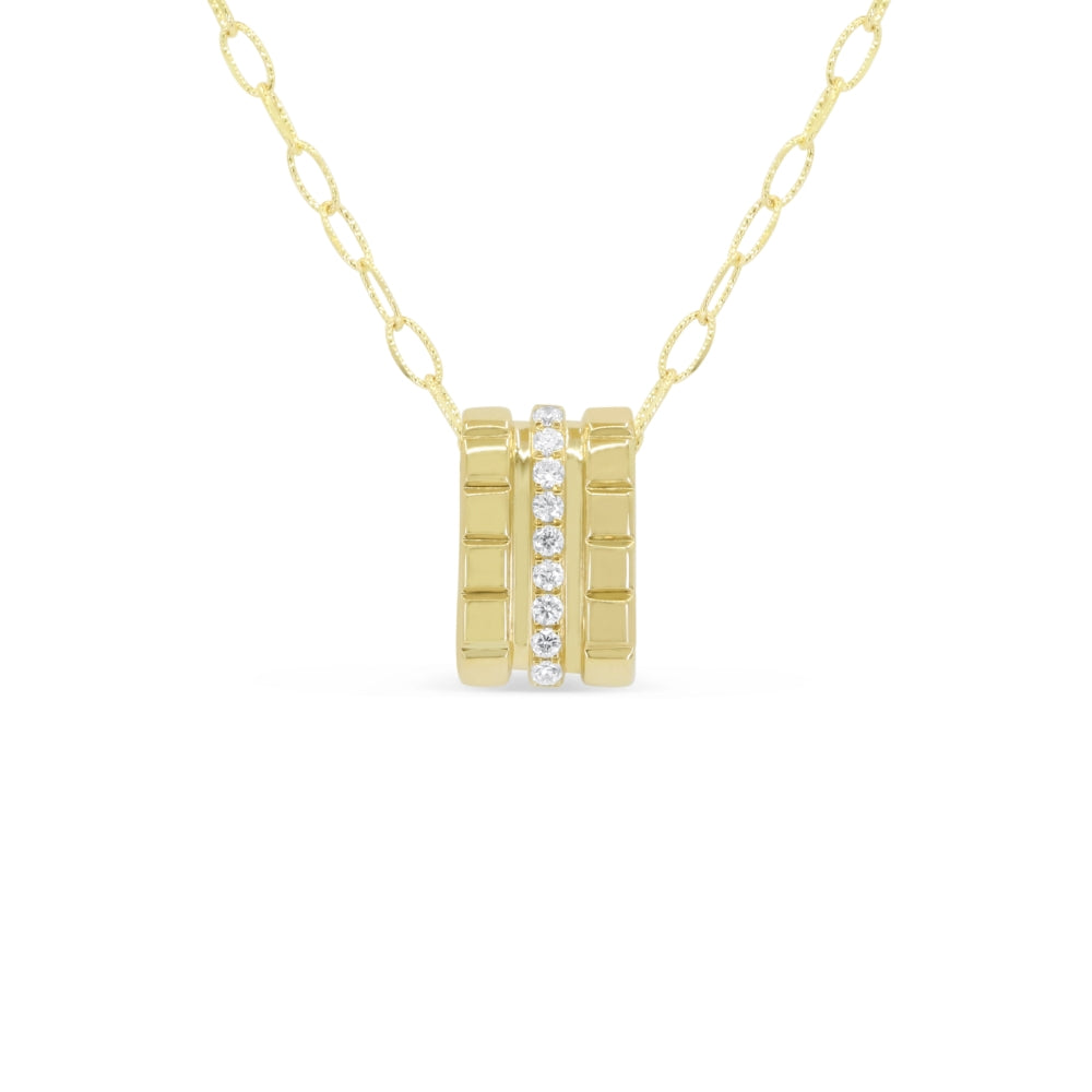 Madison L 14K Yellow Gold Diamond Pendant - style N2182Y