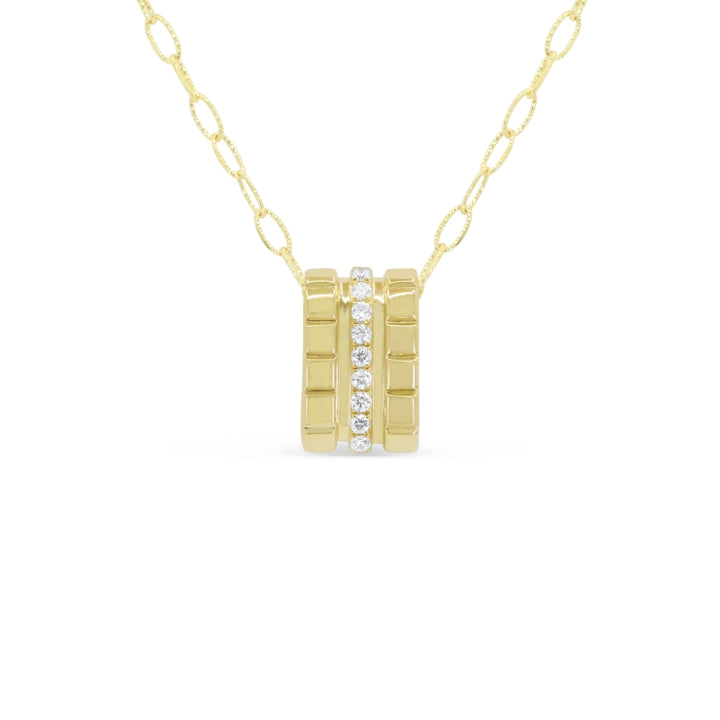 Madison L 14K Yellow Gold Diamond Pendant - style N2182Y