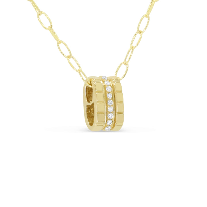 Madison L 14K Yellow Gold Diamond Pendant - style N2182Y - view 2