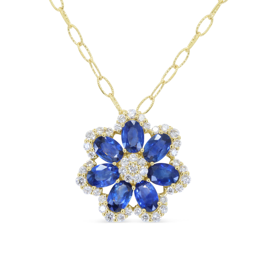 Madison L 14K Yellow Gold Sapphire Pendant - style N2203SAY