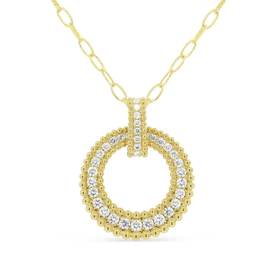 Madison L 14K Yellow Gold Diamond Necklace - style N2211Y