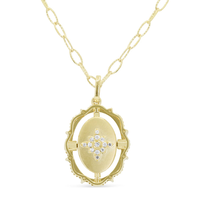 N2218 - 14K Yellow Gold Mother of Pearl Necklace