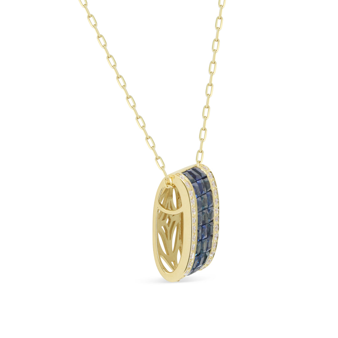 Madison L 14K Yellow Gold Sapphire Pendant - style N2226SAY