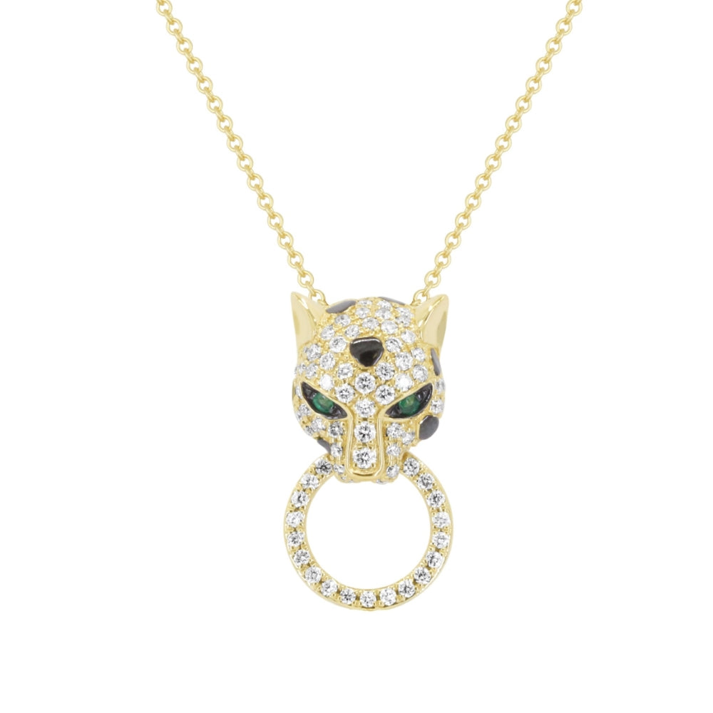 Madison L 14K Yellow Gold Emerald Pendant - style N2233EMY
