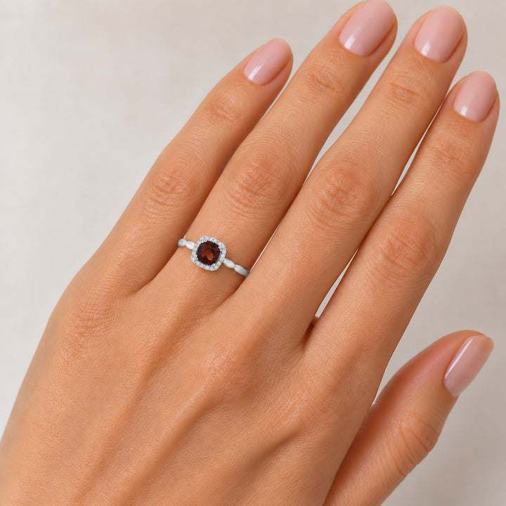 R1030 - 14K Gold Cushion Ring