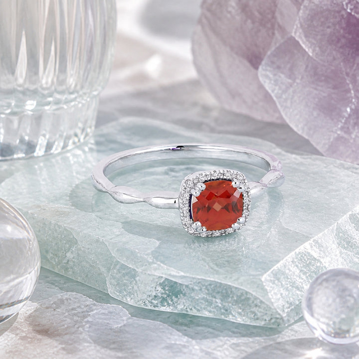 R1030 - 14K Gold Cushion Ring