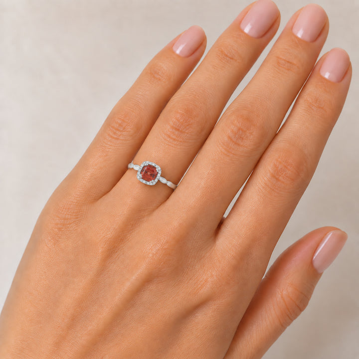 R1030 - 14K Gold Cushion Ring