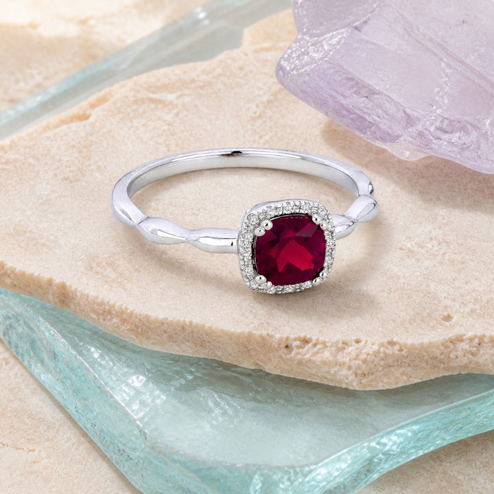 R1030 - 14K Gold Cushion Ring