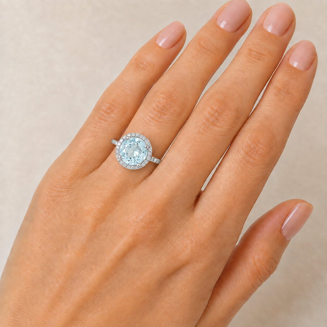 R1065 - 14K Gold Round Ring