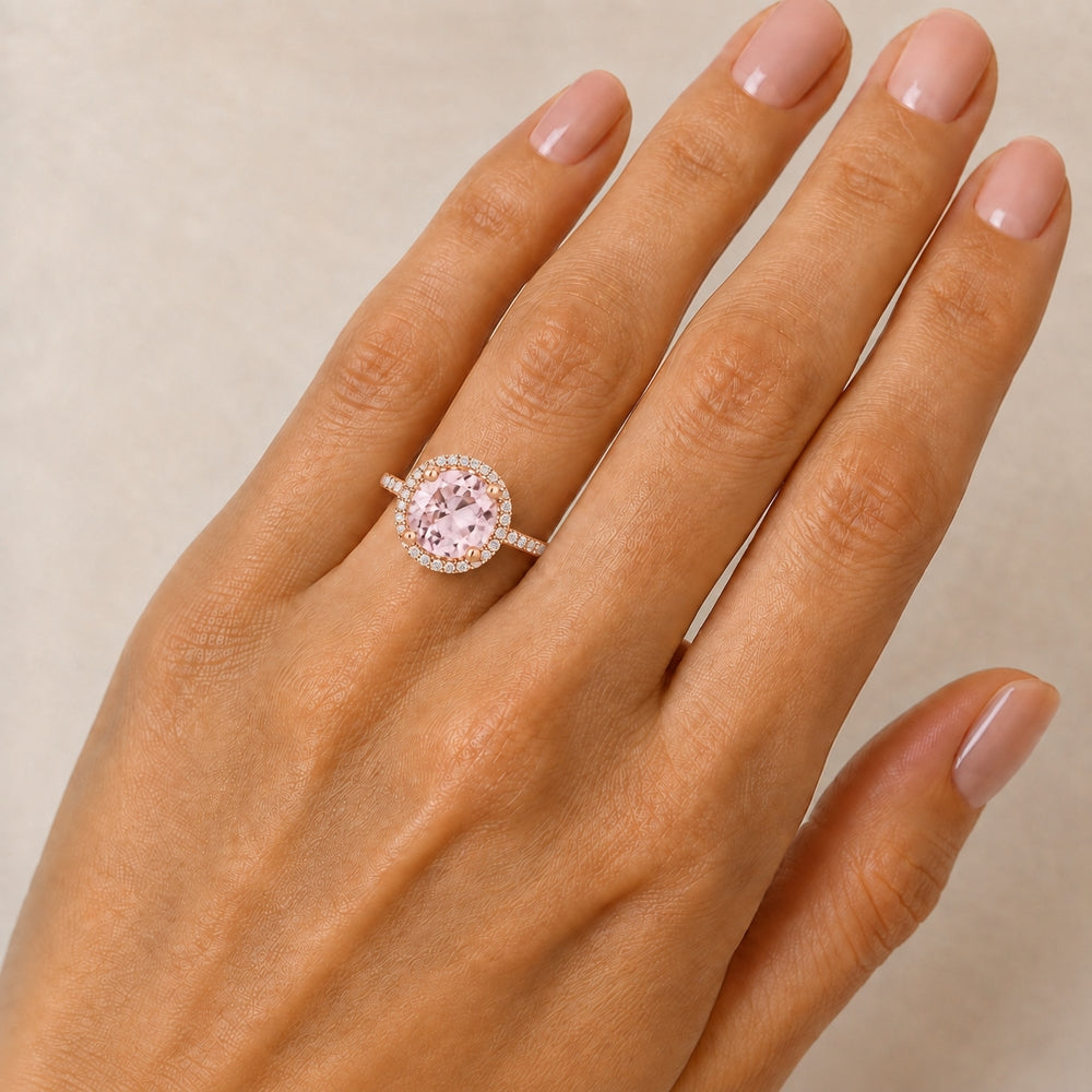 R1065 - 14K Gold Round Ring