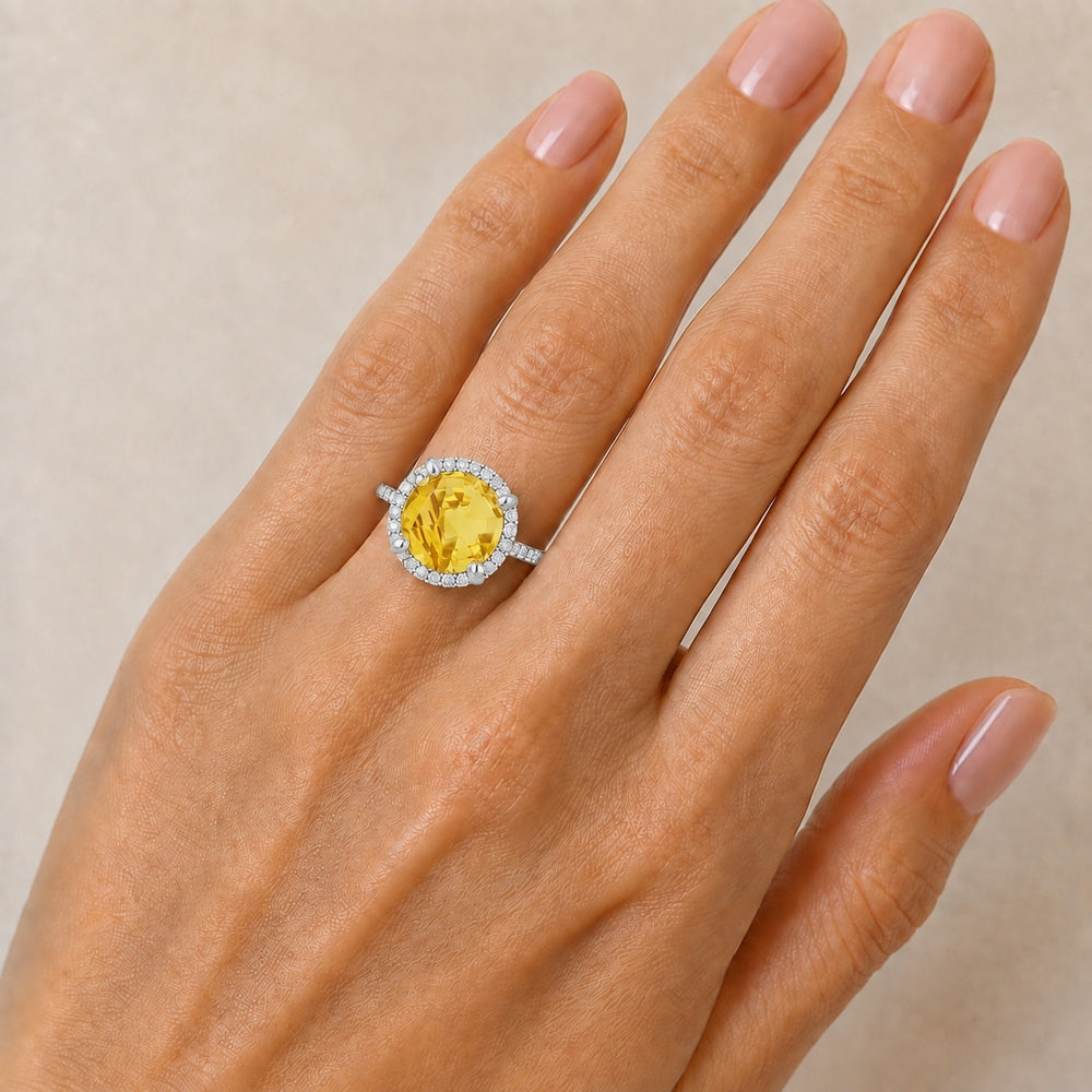 R1065 - 14K Gold Round Ring