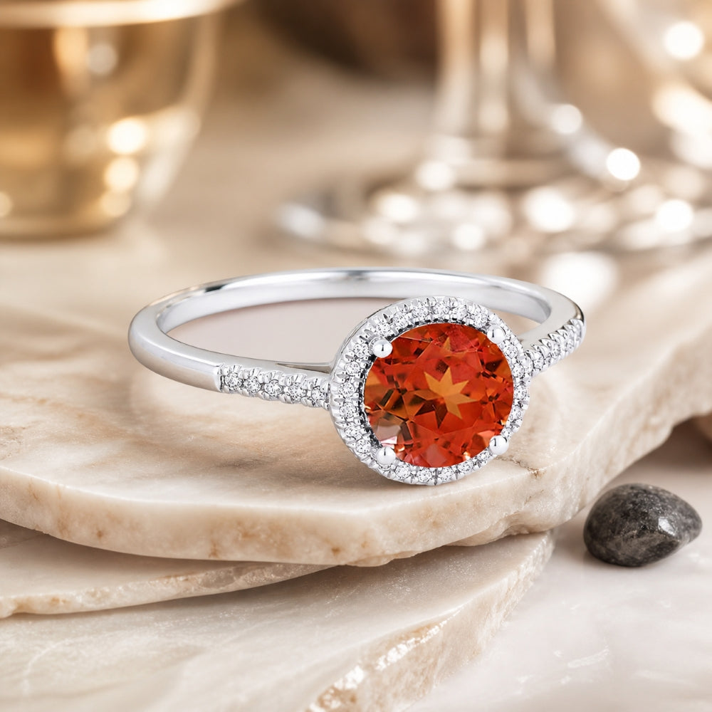 R1065 - 14K Gold Round Ring