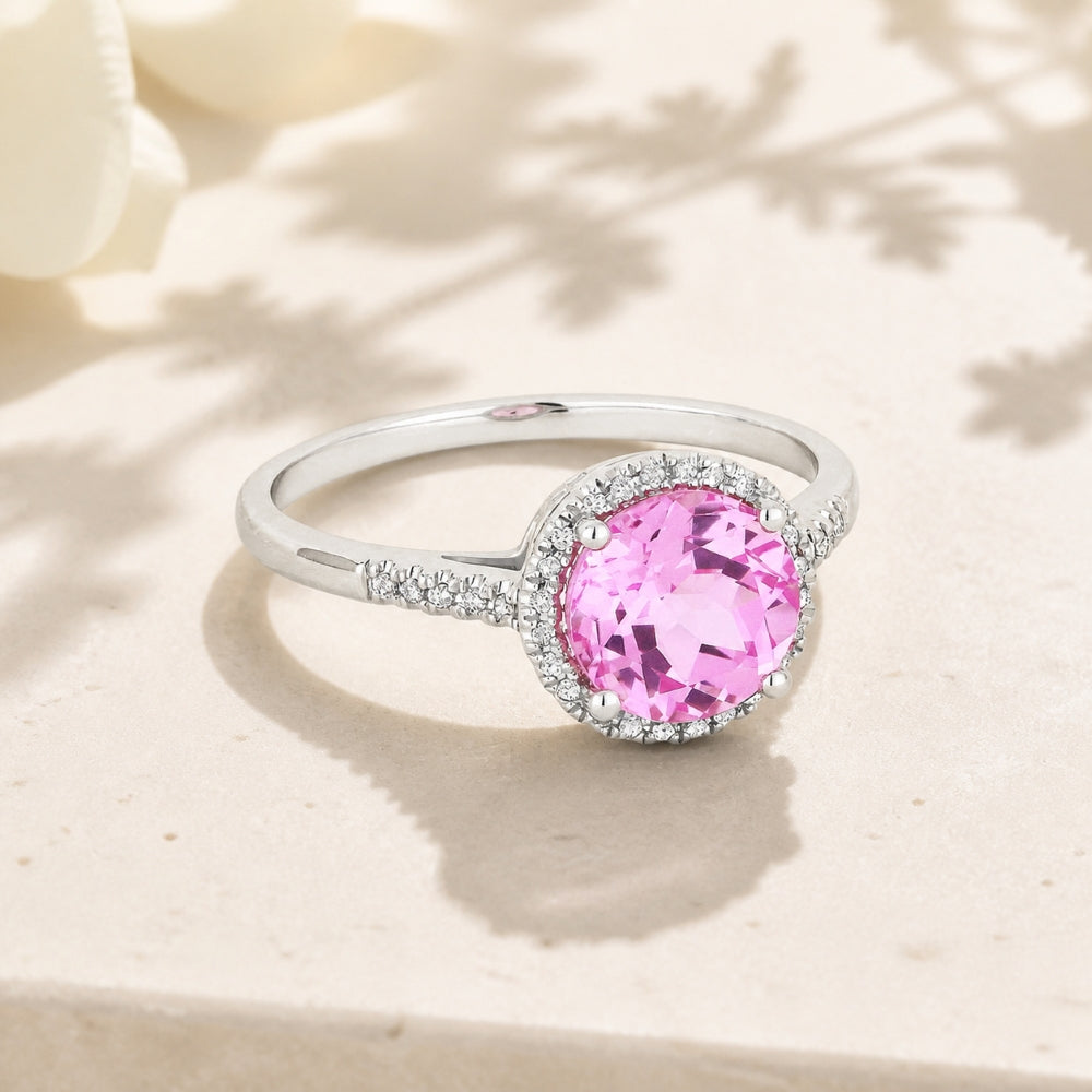 R1065 - 14K Gold Round Ring