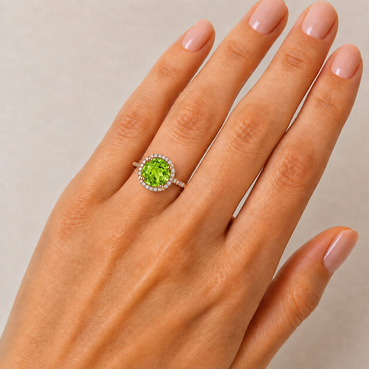 R1065 - 14K Gold Round Ring