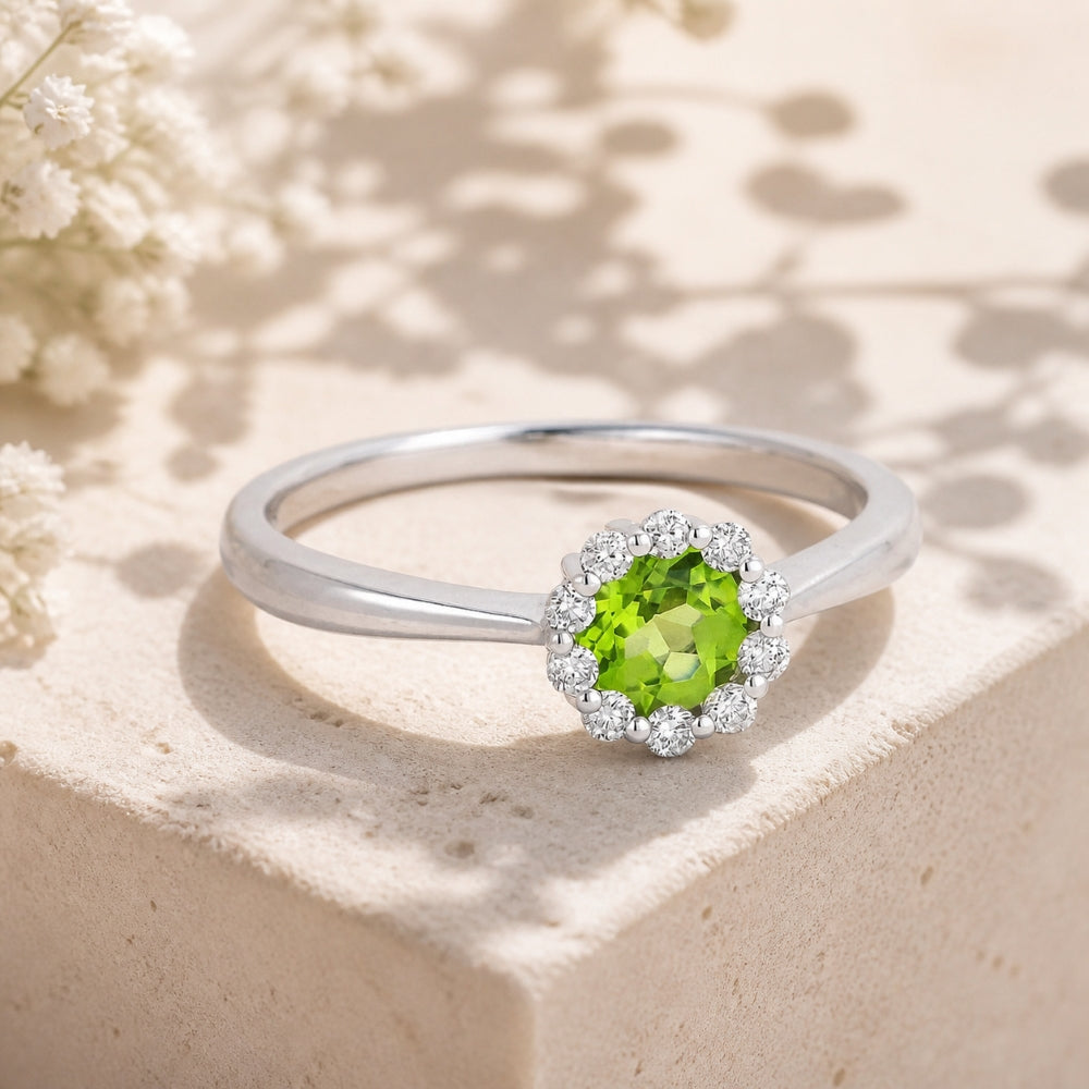 R1073 - 14K Gold Round Ring