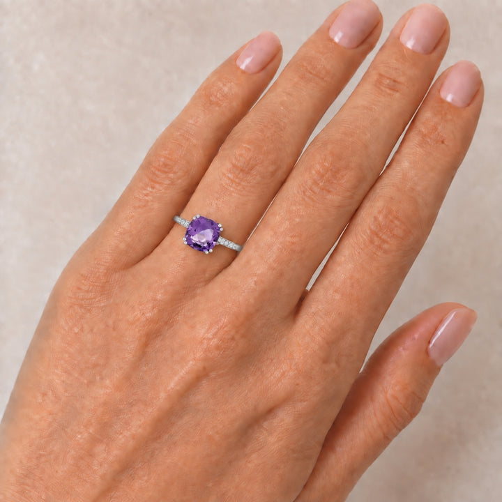 R1108 - 14K Gold Cushion Ring