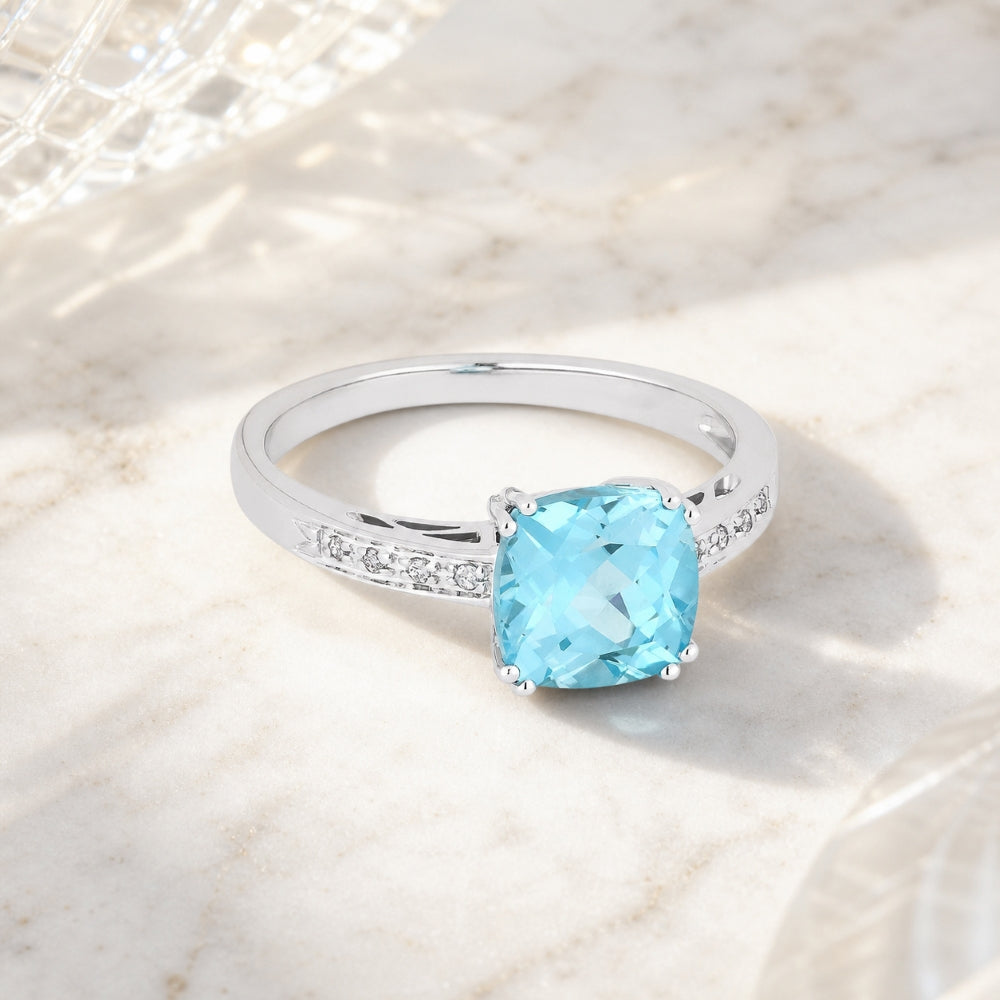 R1108 - 14K Gold Cushion Ring