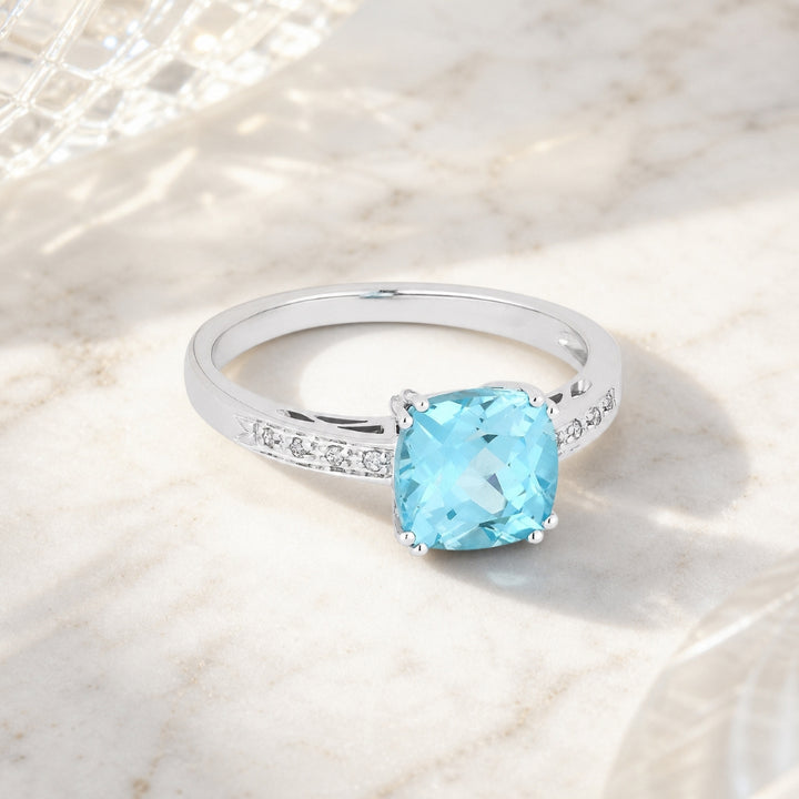 R1108 - 14K Gold Cushion Ring