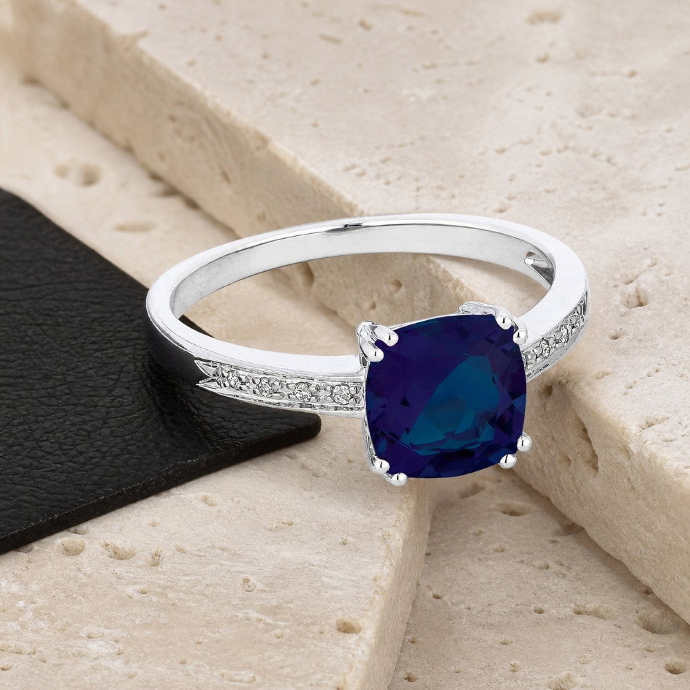 R1108 - 14K Gold Cushion Ring