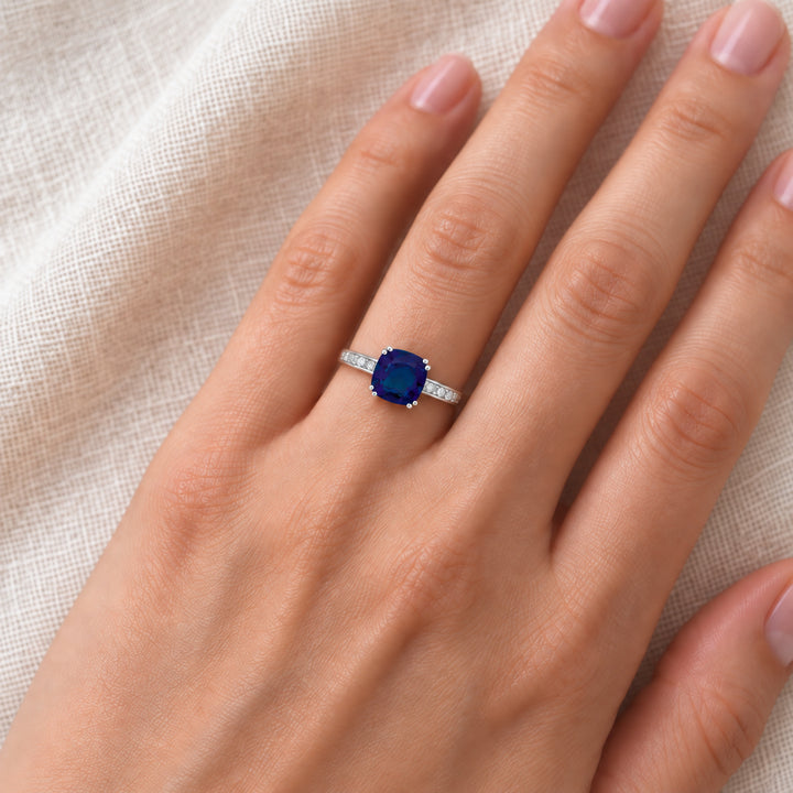 R1108 - 14K Gold Cushion Ring